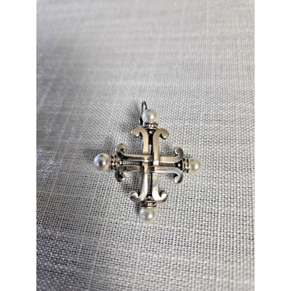 Brighton Silver Cross Motif Bracelet and Earring Set - Picture 4 of 11